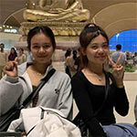 テチョ空港から出発の実習生