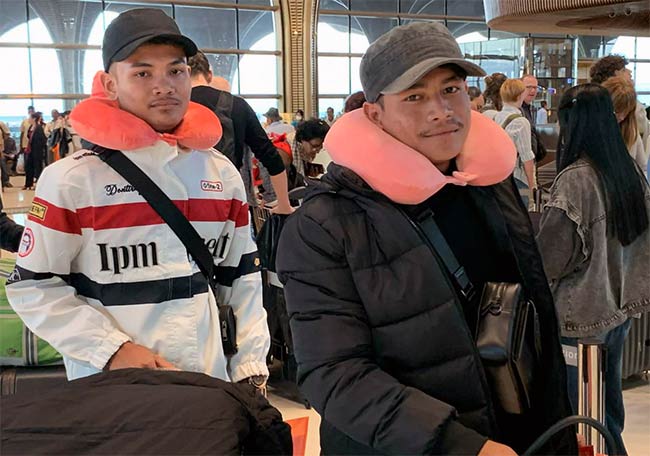 2026年最初の日本に向かう実習生